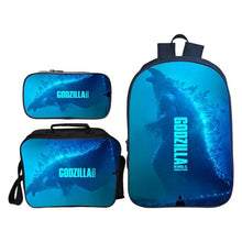 Load image into Gallery viewer, New Arrivals 3Pcs/Set 3D Printing Godzilla Kids baby Backpack for Children King of The Monsters School Bags Boys Mochila Gift