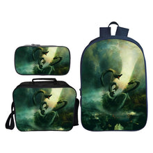 Load image into Gallery viewer, New Arrivals 3Pcs/Set 3D Printing Godzilla Kids baby Backpack for Children King of The Monsters School Bags Boys Mochila Gift