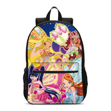 Load image into Gallery viewer, Anime Winx Club Large School Bags For Teenage Girls Laptop Backpack Children Bookbag Primary School Backpack Mochila Grade 1-3