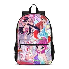 Load image into Gallery viewer, Anime Winx Club Large School Bags For Teenage Girls Laptop Backpack Children Bookbag Primary School Backpack Mochila Grade 1-3