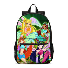 Load image into Gallery viewer, Anime Winx Club Large School Bags For Teenage Girls Laptop Backpack Children Bookbag Primary School Backpack Mochila Grade 1-3