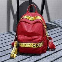 Load image into Gallery viewer, new casual preppy style women backpack letter panelled girl school bag oxford backpack women travel bag student school backpacks