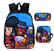 Load image into Gallery viewer, Game Brawl Stars Backpacks for Boys Girls School Bags Kids 3D Anime Pattern Book Bag Mochila Kids School Bag Pack