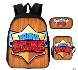 Game Brawl Stars Backpacks for Boys Girls School Bags Kids 3D Anime Pattern Book Bag Mochila Kids School Bag Pack