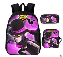 Load image into Gallery viewer, Game Brawl Stars Backpacks for Boys Girls School Bags Kids 3D Anime Pattern Book Bag Mochila Kids School Bag Pack