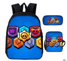 Load image into Gallery viewer, Game Brawl Stars Backpacks for Boys Girls School Bags Kids 3D Anime Pattern Book Bag Mochila Kids School Bag Pack