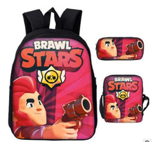 Load image into Gallery viewer, Game Brawl Stars Backpacks for Boys Girls School Bags Kids 3D Anime Pattern Book Bag Mochila Kids School Bag Pack