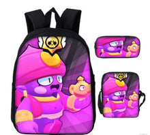 Load image into Gallery viewer, Game Brawl Stars Backpacks for Boys Girls School Bags Kids 3D Anime Pattern Book Bag Mochila Kids School Bag Pack