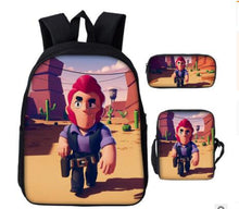 Load image into Gallery viewer, Game Brawl Stars Backpacks for Boys Girls School Bags Kids 3D Anime Pattern Book Bag Mochila Kids School Bag Pack