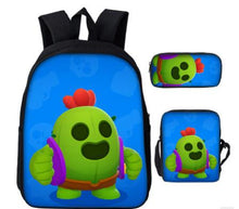 Load image into Gallery viewer, Game Brawl Stars Backpacks for Boys Girls School Bags Kids 3D Anime Pattern Book Bag Mochila Kids School Bag Pack