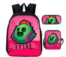 Load image into Gallery viewer, Game Brawl Stars Backpacks for Boys Girls School Bags Kids 3D Anime Pattern Book Bag Mochila Kids School Bag Pack