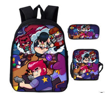 Load image into Gallery viewer, Game Brawl Stars Backpacks for Boys Girls School Bags Kids 3D Anime Pattern Book Bag Mochila Kids School Bag Pack