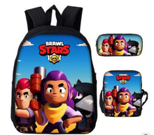 Load image into Gallery viewer, Game Brawl Stars Backpacks for Boys Girls School Bags Kids 3D Anime Pattern Book Bag Mochila Kids School Bag Pack