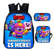 Load image into Gallery viewer, Game Brawl Stars Backpacks for Boys Girls School Bags Kids 3D Anime Pattern Book Bag Mochila Kids School Bag Pack