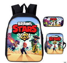 Load image into Gallery viewer, Game Brawl Stars Backpacks for Boys Girls School Bags Kids 3D Anime Pattern Book Bag Mochila Kids School Bag Pack