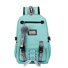 Load image into Gallery viewer, Large School Bags For Teenage Girls Usb With Lock Anti Theft Backpack Women Book Bag Big High School Bag Youth Leisure Bag