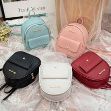 Load image into Gallery viewer, Beibaobao 2019 PU Leather Shoulder Mini Small  Backpack Women Teenage Girls Kids Multi-Function Female Ladies Phone Pouch Pack